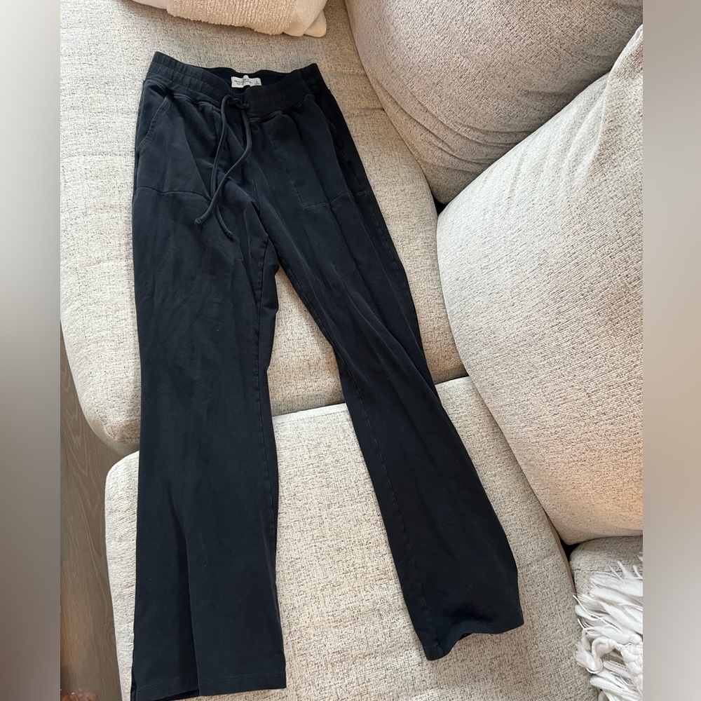 Abercrombie Black Flare Sweatpants